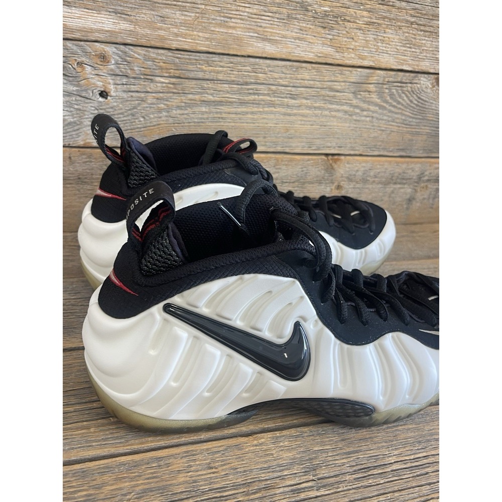 Nike Air Foamposite Pro Class of 97 Pearl White/Black Red Mens 9 624041-100 - Picture 5 of 11